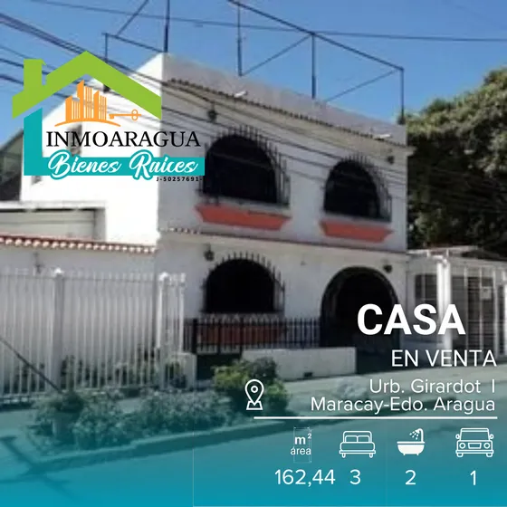 En Venta Casa En Urbanización Girardot. Maracay. Js0214