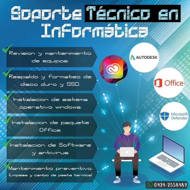  Servicio Técnico Formateo Mantenimiento Computadoras Laptop