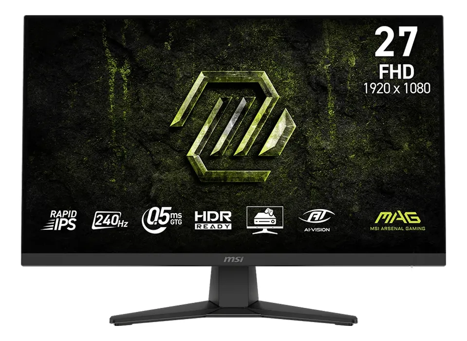 MONITOR MSI MAG 272F X24 27 PULGADAS IPS FHD 240HZ 0.5MS NEGRO