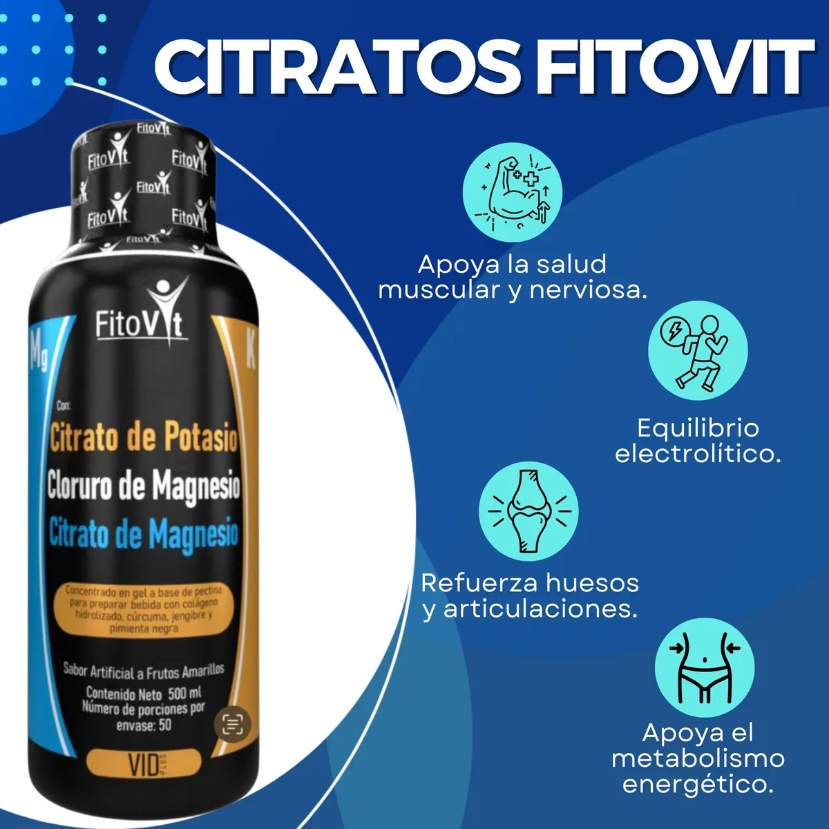 Citrato De Magnesio Fitovit X2 - Unidad a $802
