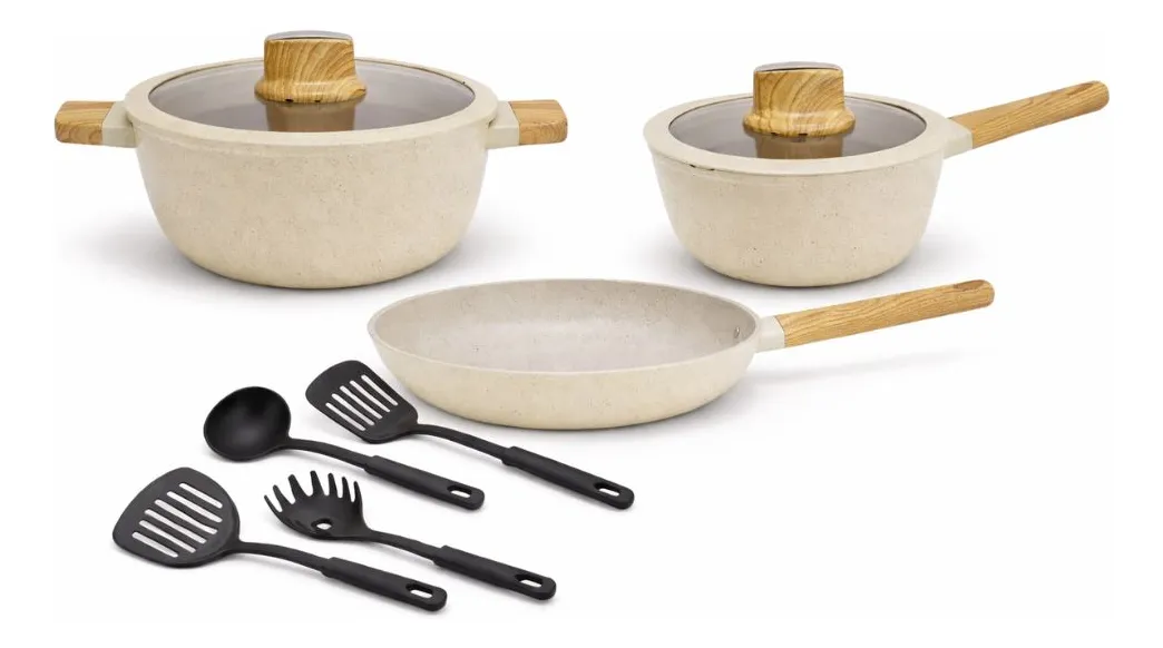 SET DE OLLAS KANJI GOURMET BEIGE JN-A012