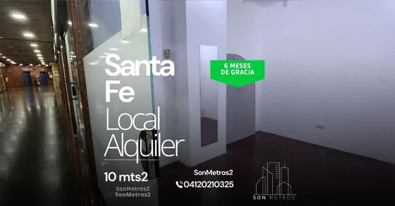 Local Alquiler Cc Santa Fe 10 Mts2 Sonmetros2