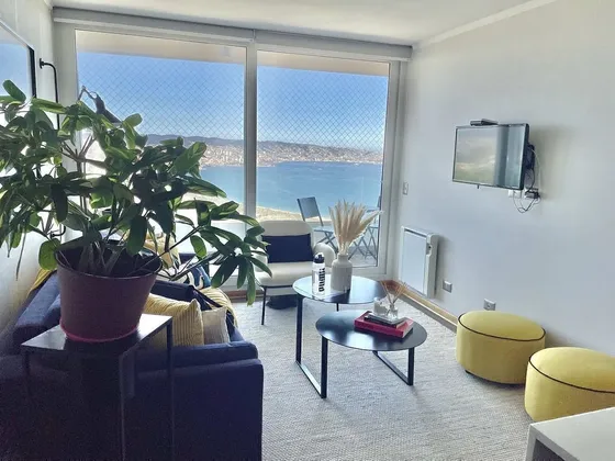 Vende Departamento Mariposa Con Vista Panorámica, Reñaca.