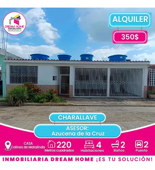 Casa En Alquiler Colinas De Matalinda  Charallave