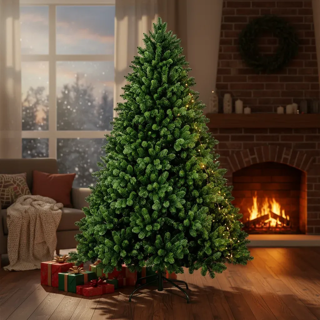 Árvore De Natal 2,10m Verde Tradicional 1800 Galhos Pinheiro