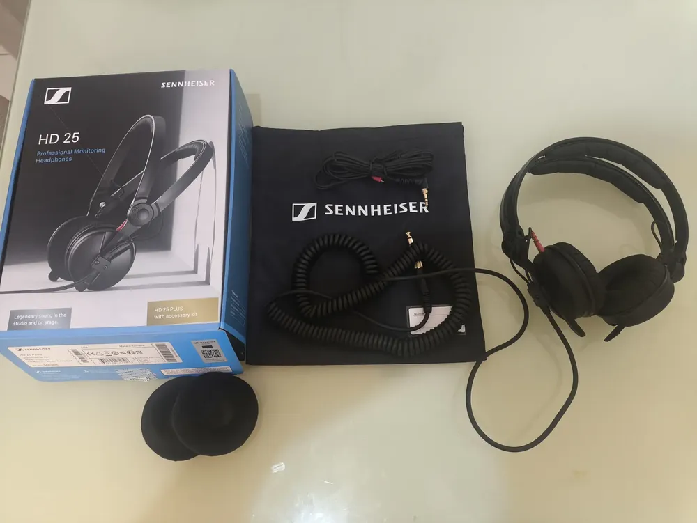 Fone De Ouvido Sennheiser Hd 25 Plus Black | Frete grátis