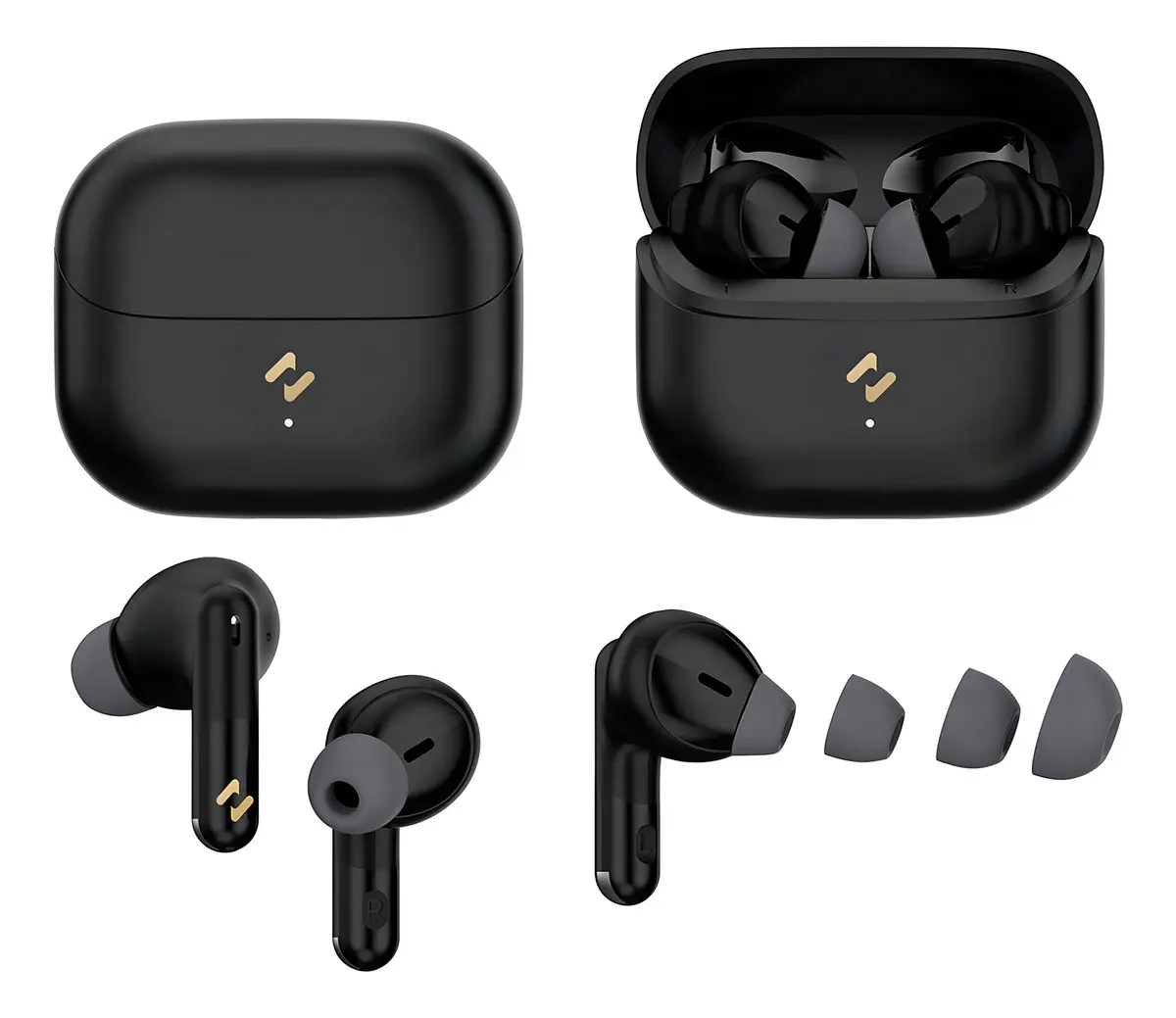 Fone De Ouvido Sem Fio Havit Tw982 Enc Bluetooth 5.4 Cor Preto