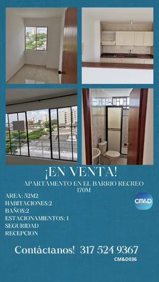 ¡en Venta Apartamento En Barrio El Recreo!