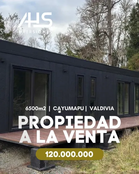 Parcela De 6.500 M2 Con Casa En Cayumapu, Valdivia