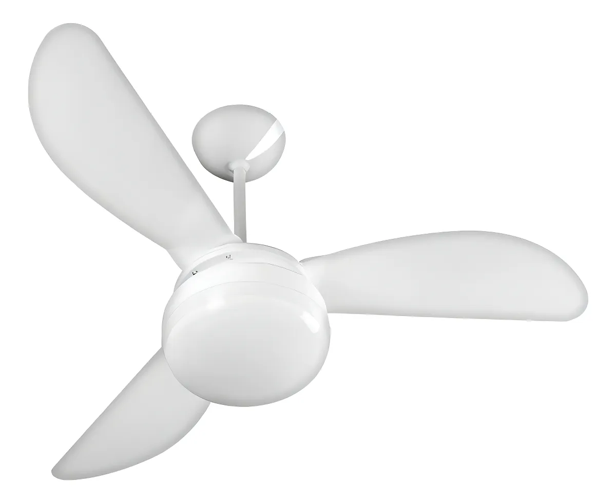Ventilador De Teto Ventisol Fênix E-27 Branco 130w Com 3 Pás De Plástico, 960 mm De Diâmetro