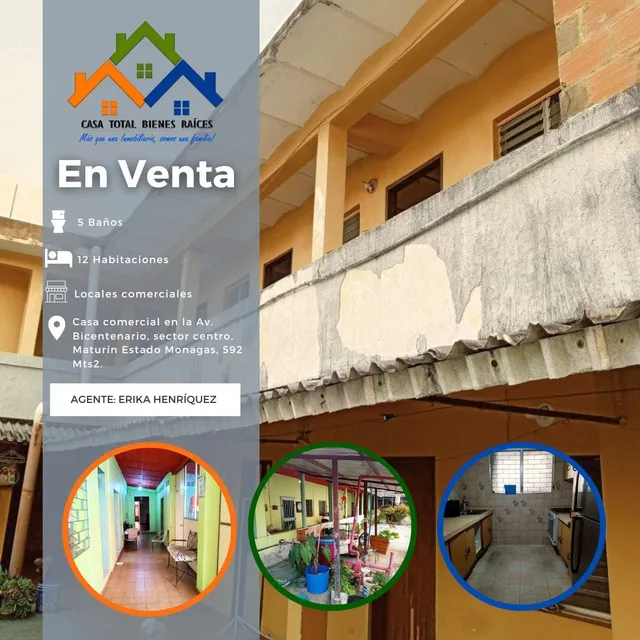 Se Vende Casa Comercial En La Avenida Bicentenario Zona Centro