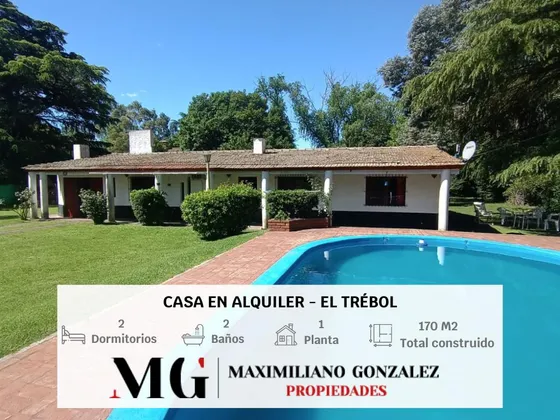 Casa Alquiler El Trebol Barrio Parque 5 Ambientes