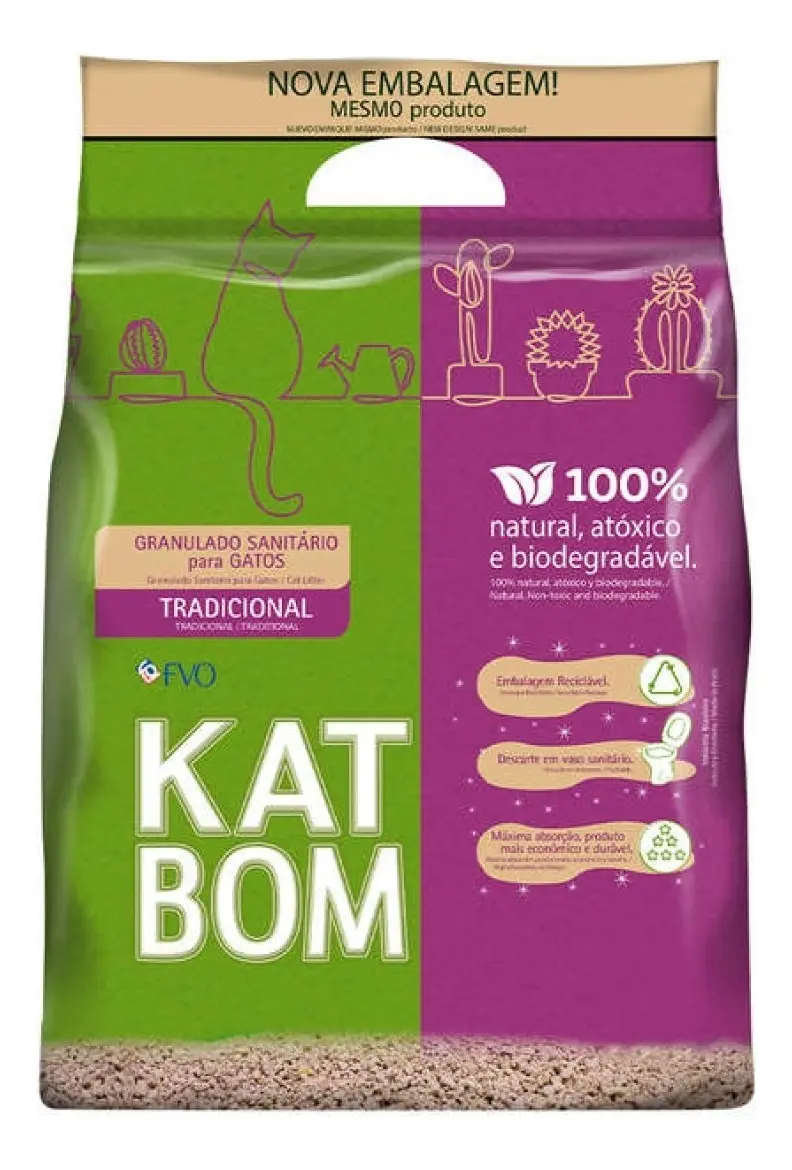 Granulado Katbom Areia Biodegradável 3kg