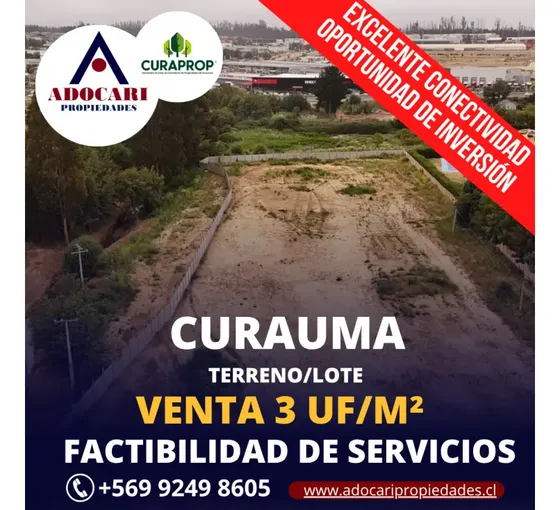 Curauma - Venta Sitio Ideal Edificio / Casas / Comercio