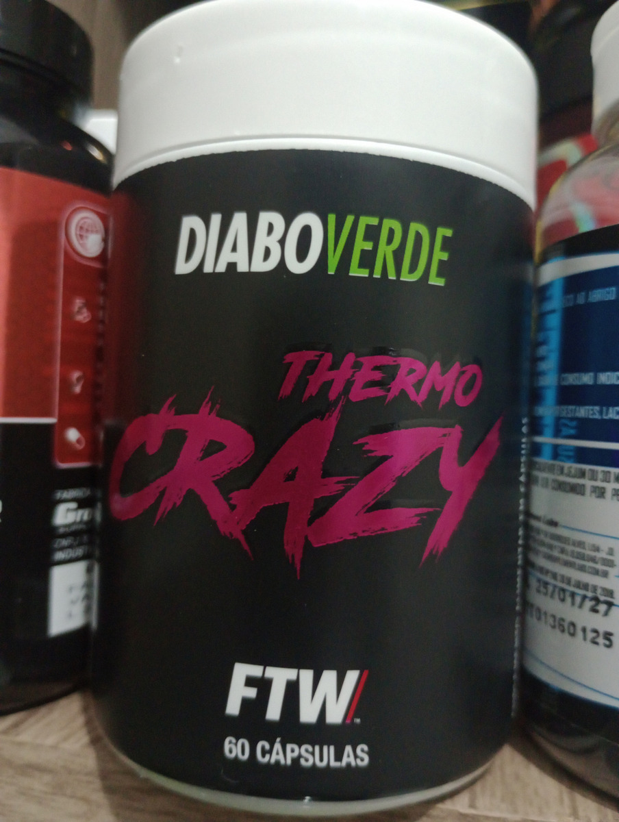Termogênico Thermo Crazy Pote 60 cáps FTW – DIABO VERDE