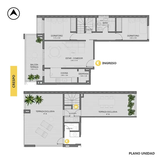 Venta Departamento 2 Dormitorios Echesortu Rosario
