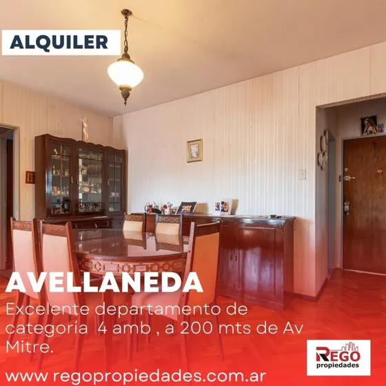 Alquiler Excelente Departamento  4 Amb Amueblado