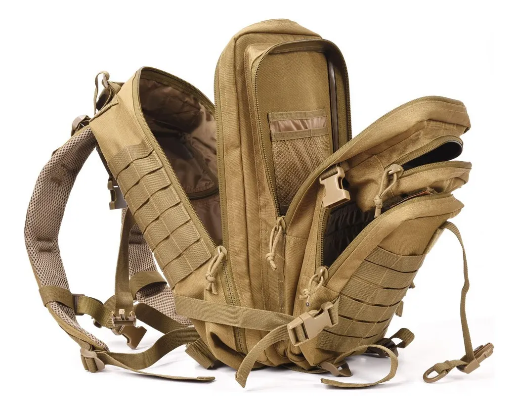 Reebow Gear Mochila Militar Táctica De Asalto Mochila Mili. Color Bronceado