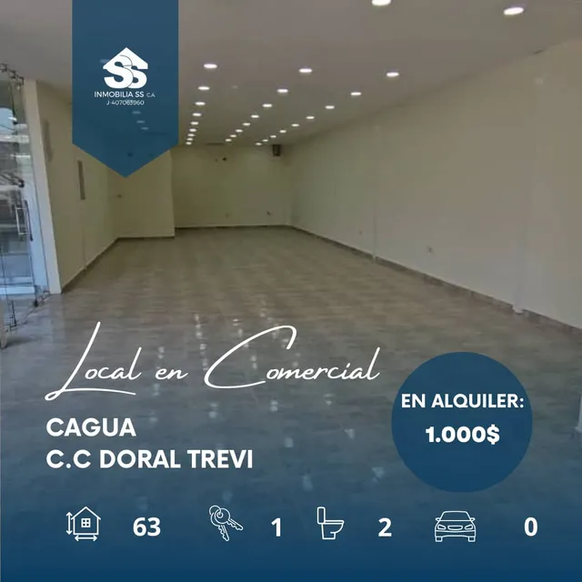 Se Alquila Local Comercial En Nuevo Centro Comercial Cagua