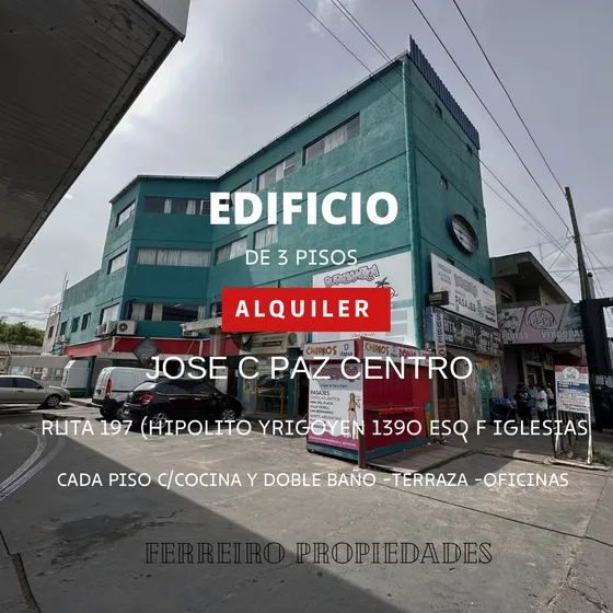 Alquiler De Edificio 3 Pisos En José C Paz Centro