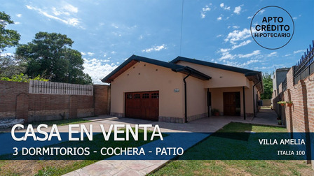 Casa De 3 Dormitorios Con Cochera En Villa Amelia Casa De 3 Dormitorios Con Cochera En Villa Amelia