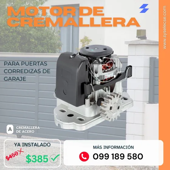 Motor Para Puerta Corrediza De Garaje 