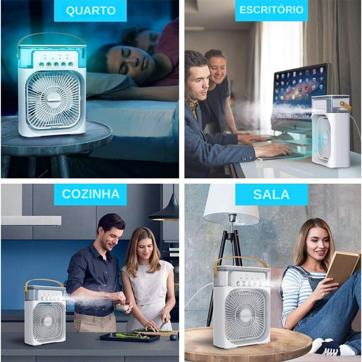 Novavida Ventilador Climatizador Mini Ar Condicionado Portátil Power - Essência Brasileira