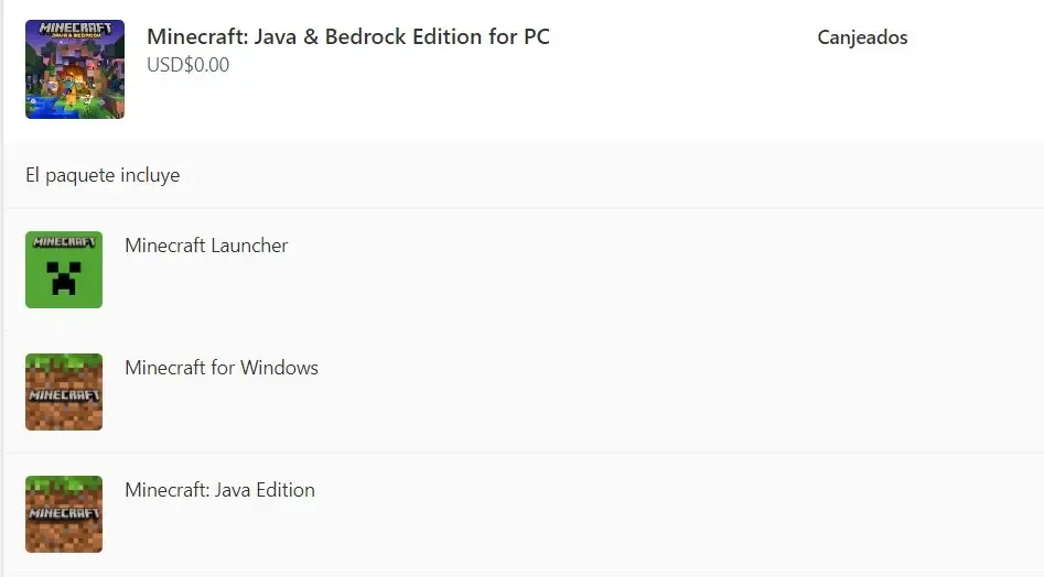 Minecraft: Java & Bedrock Edition Microsoft PC Digital | MercadoLibre