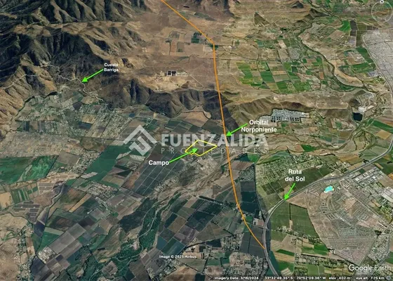 20 Hectáreas De Terreno En Venta En Padre Hurtado