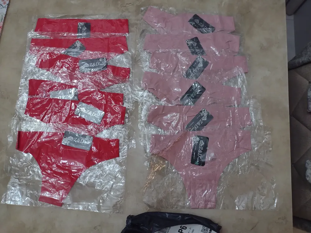 Calcinha Corte A Laser Sem Costura Kit 6 Peças Z&d Poliamida