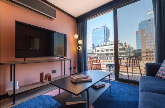 Depto De 1 Dormitorio Cama King Y Camas Twin Las Condes!