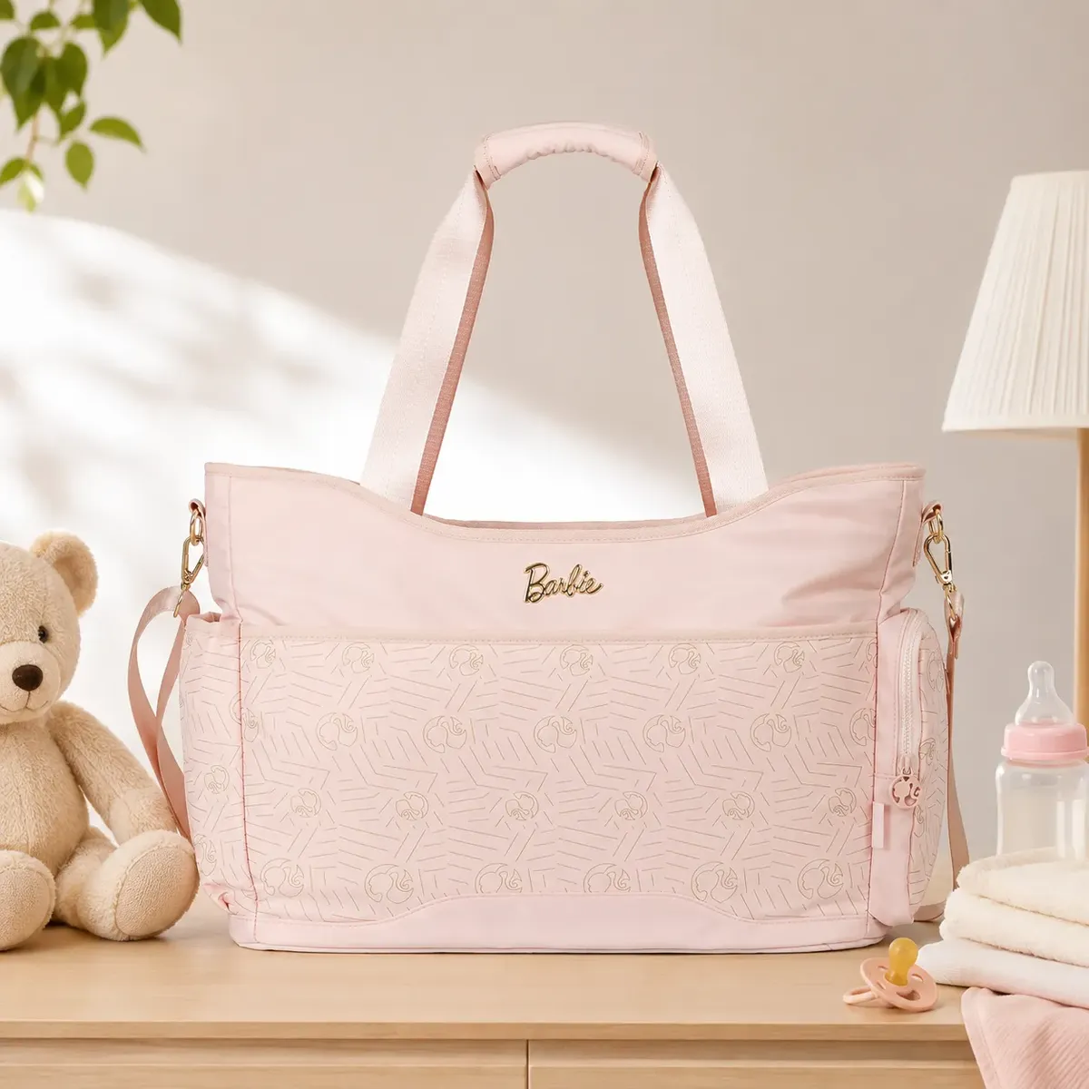 Bolsa Maternidade Mamãe Bebê Trocador Menina Barbie Espaçosa