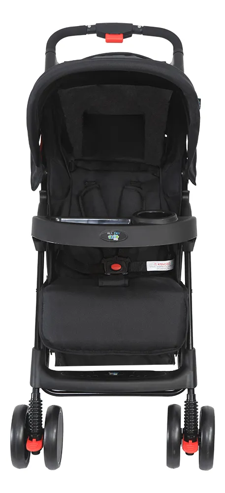 Carrinho de Bebê Passeio Maxi Baby Allday Cor Preto - Vista 2
