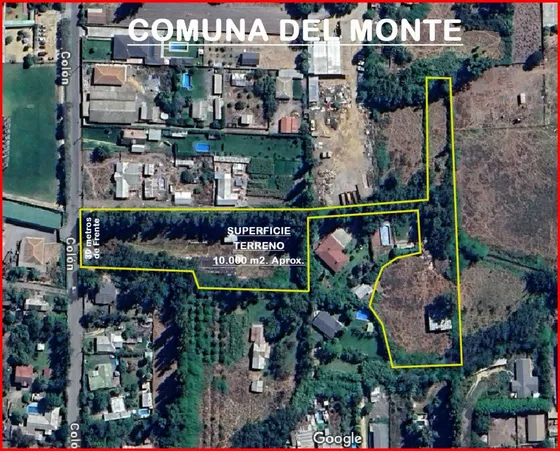 Arriendo Terreno 10.000 M2 En El Monte. (100121)