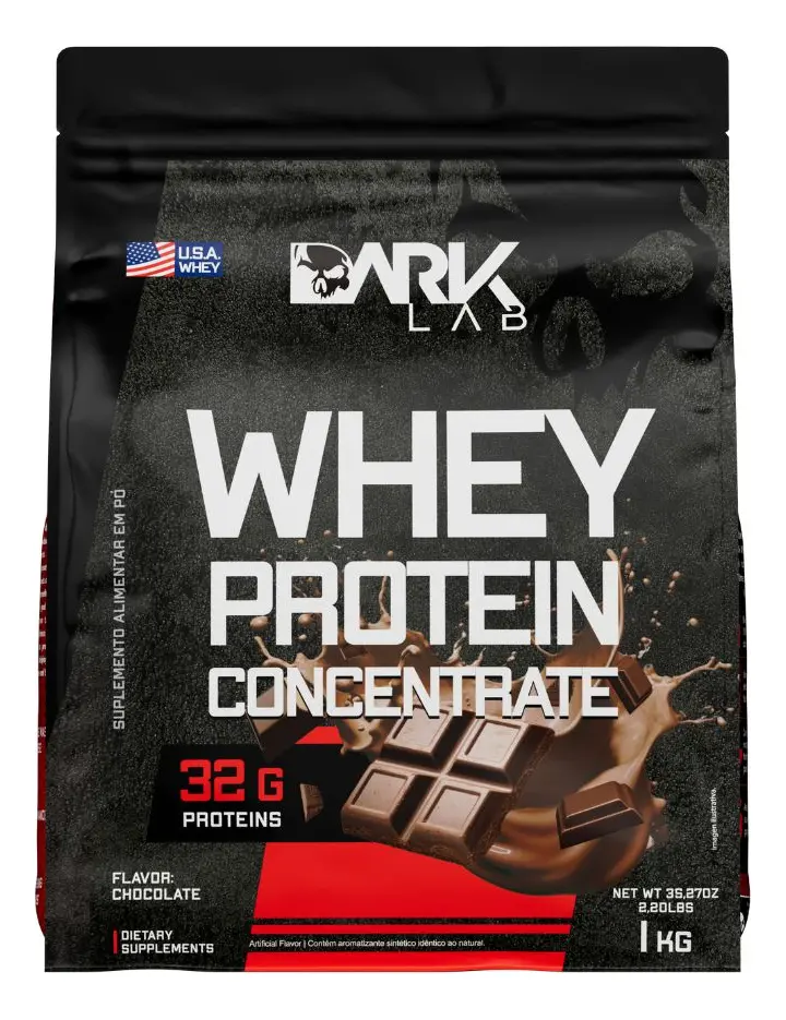 Whey Protein Concentrado 1kg Chocolate Dark Lab