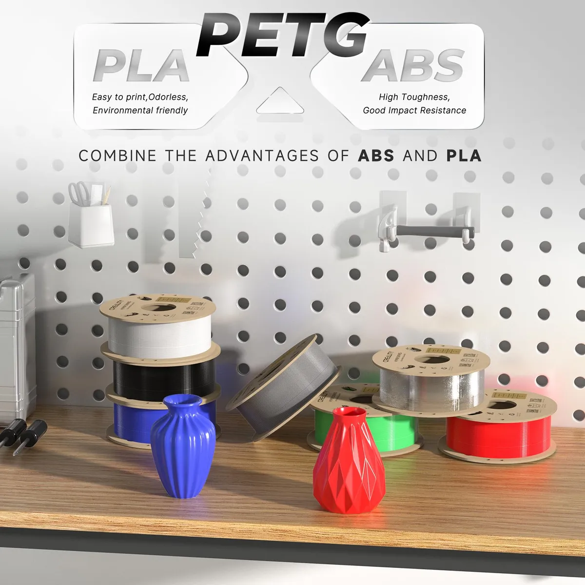 Filamento Petg 3d Creality Hyper Petg 1 Kg/rolo 1.75mm Transparente