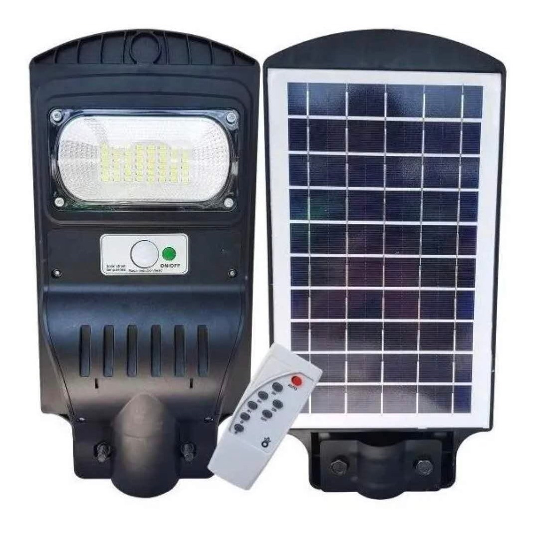 Refletor Luminária Poste Publica Solar Led 30w C Sensor Parcelamento Sem Juros