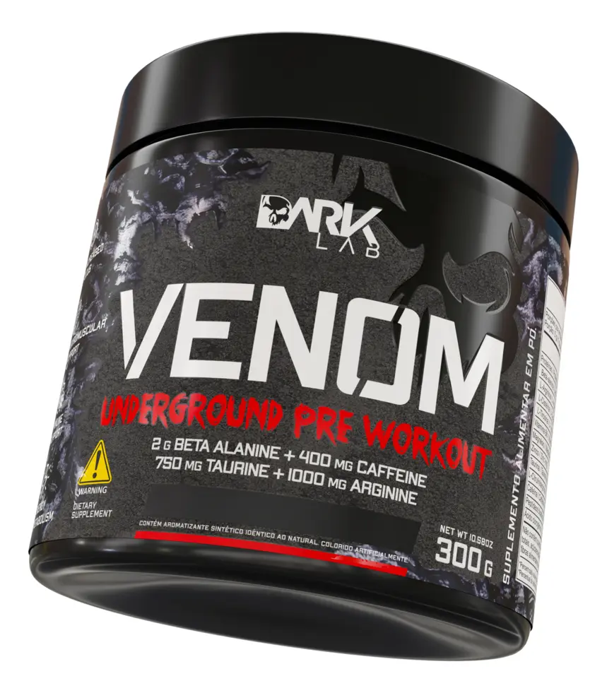 Pre Treino Venom Underground 300g Frutas Vermelhas Dark Lab