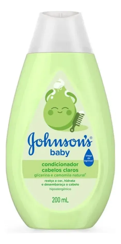 Condicionador Para Bebê Johnson's Baby Para Cabelos Claros, 200ml