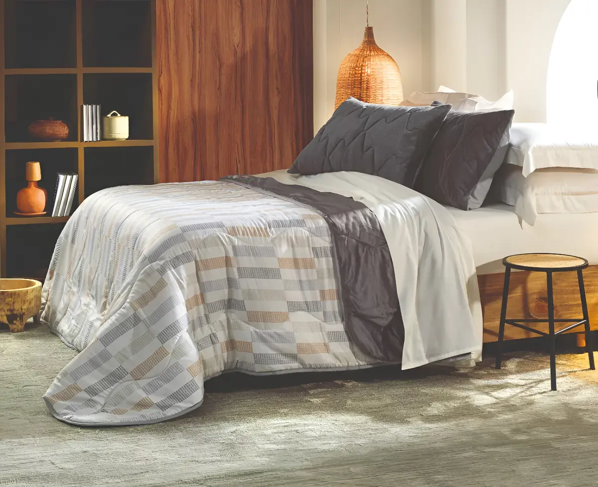 Coberdrom Edredom Grosso Dupla Face Blend Conforto solteiro Altenburg