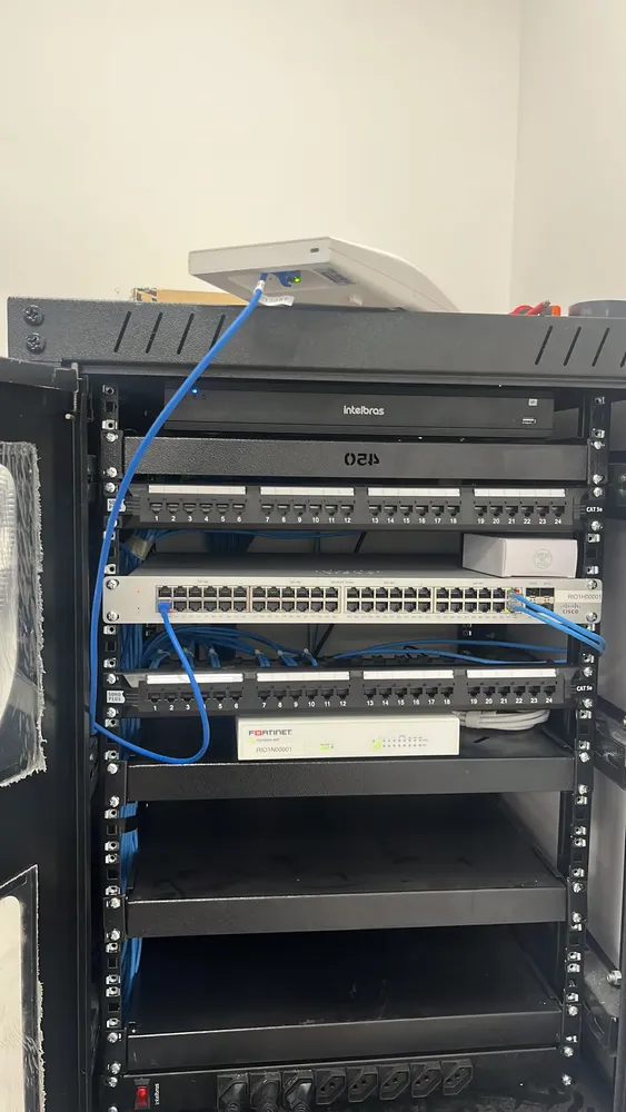 Patch Panel Cat6 T568a/b 24 Portas Rj-45 Rack 1u Servidor | Frete