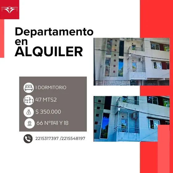 Alquiler Departamento La Plata (66 N°1141 Y 18)