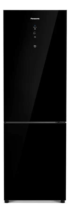 Geladeira Panasonic Frost Free 397 Litros Black Glass Preto NR-BB41GV1BB – 220 Volts