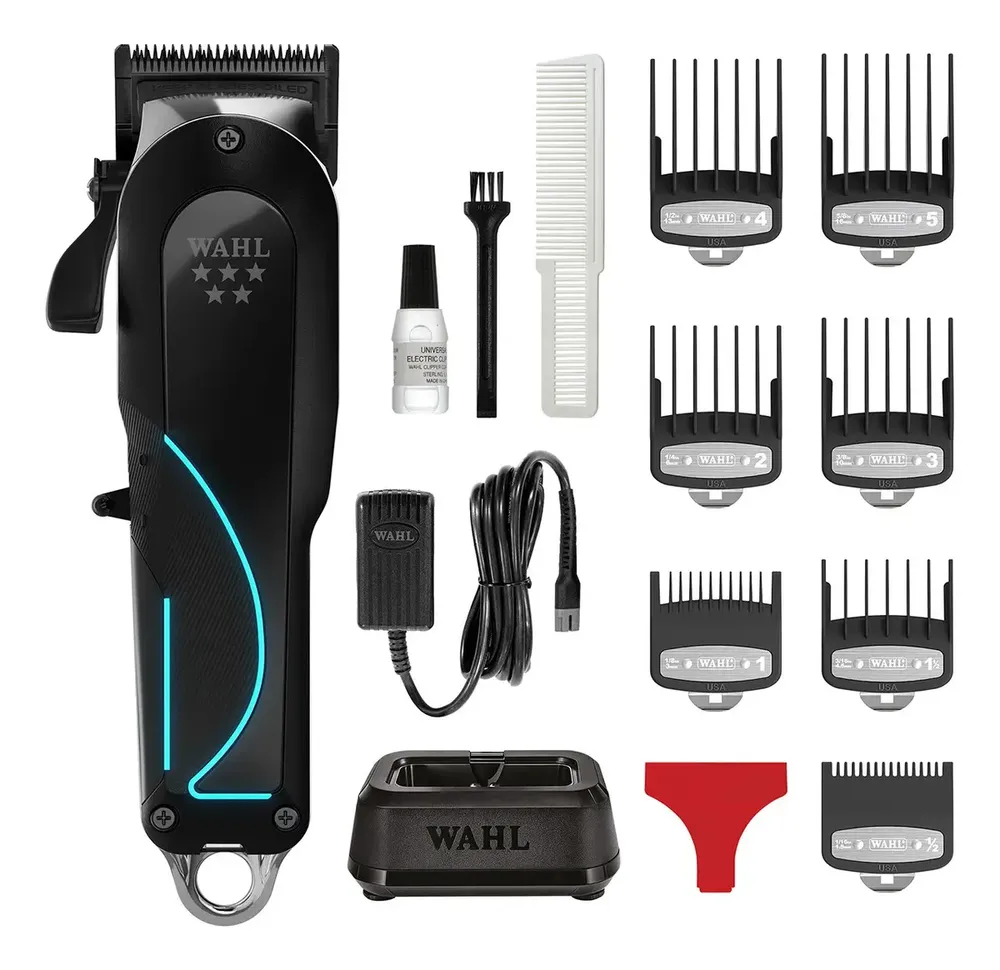 Wahl Senior 2.0 com Base Carregadora 5 Estrelas Maquina de Cortar Profissional S