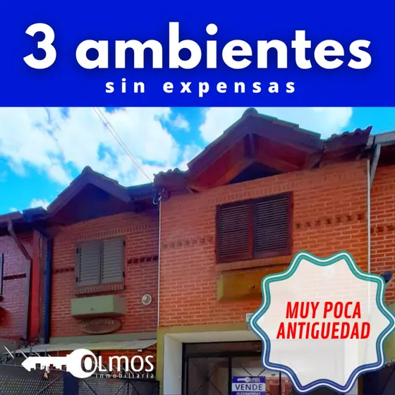 Duplex, 3 Ambientes, Gas Natural, Sin Expensas 