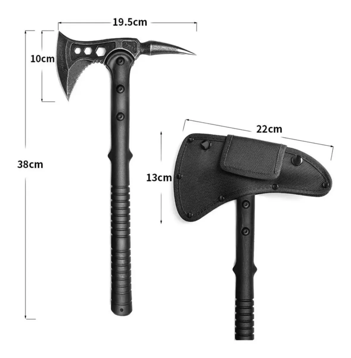 Imagem 6 de 10 de Machado Tático Combate Picareta Tomahawk Menor Preço