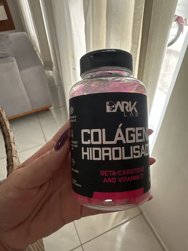 Colágeno Dark Lab em cápsula Sem sabor de 120 un