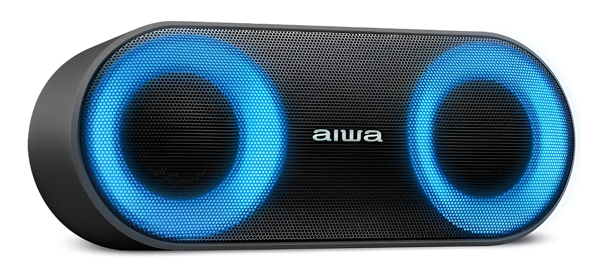 Caixa de Som Speaker AIWA SP-01 20W Bluetooth 15H IP65 RGB USB TWS