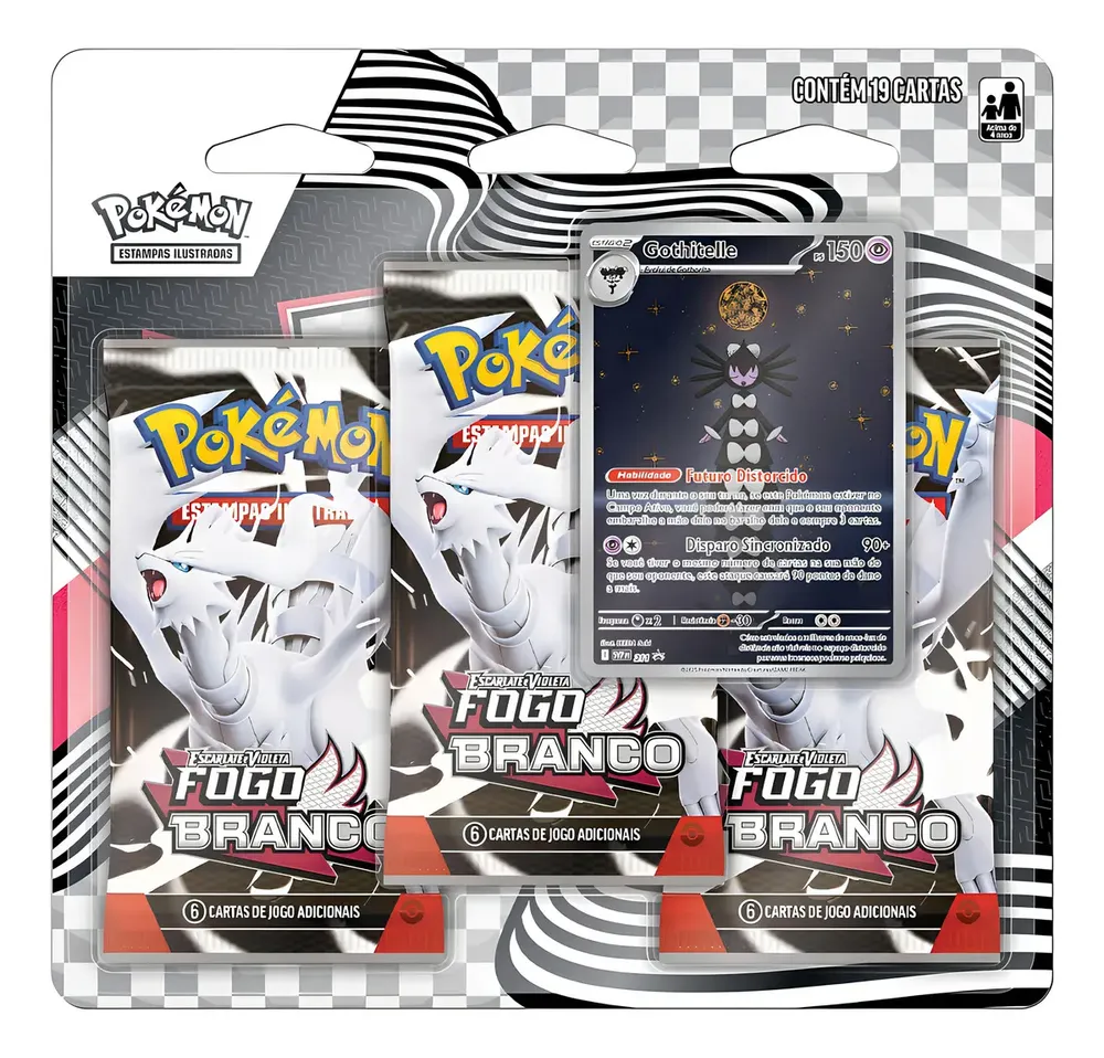 Blister Triplo Fogo Branco