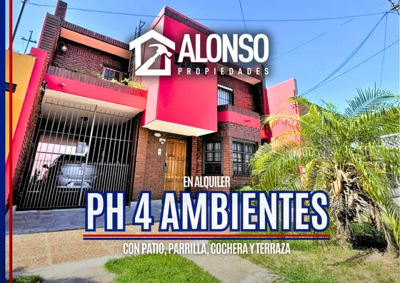 Ph 4 Ambientes Con Patio, Parrilla Y Cochera En Alquiler